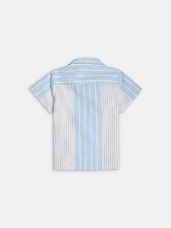 Boys_Cotton_Striped_Shirt_–_Soft_Breathable_Half_Sleeve_Summer_Casual_Wear_for_Kids
