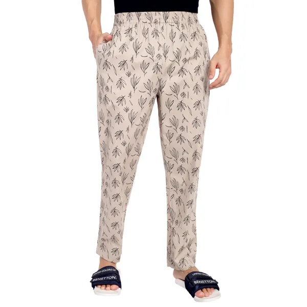 Black_Leaf_Print_Pure_Cotton_Modern_Relaxed_Pajama_For_Men