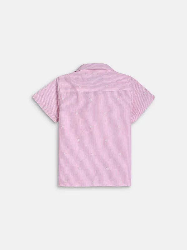 Minjar_Little_Explorer_Adventure_Shirt-Embroidered_Pink_Stripes