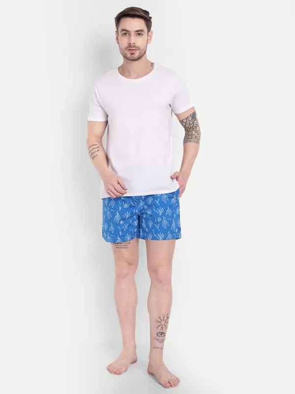 Blue_&_White_Leaf_Print_Modern_Relaxed_Boxer_Shorts_For_Men