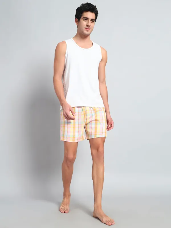 Orange_&_Yellow_Check_Modern_Relaxed_Boxer_Shorts_For_Men
