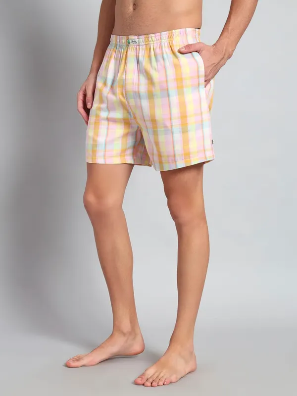 Orange_&_Yellow_Check_Modern_Relaxed_Boxer_Shorts_For_Men