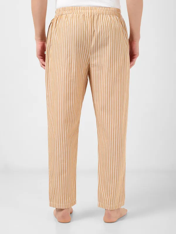 MINJAR_Men’s_Cotton_Lounge_Pants_|_Breathable_Sleepwear_Pajama_|_Elastic_Waist_|_Relaxed_Fit_|_Striped_Cotton_Night_Pants_(_Mustard_Stripes_)