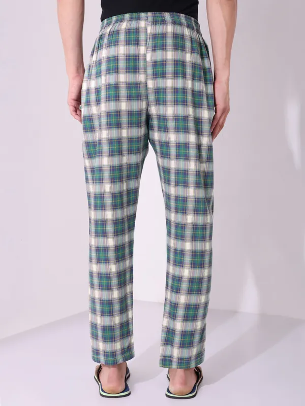 Men’s_Premium_Pure_Cotton_Lounge_Pants__Green_Blue_Checks
