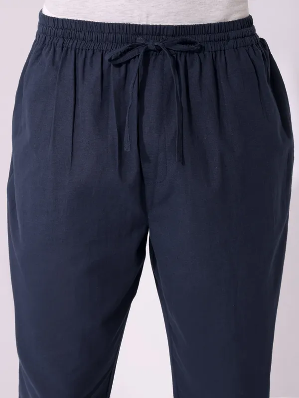 Men’s_Solid_Blue_Cotton_Pyjama_|_Comfortable_Loungewear_&_Casual_Pants_with_Drawstring