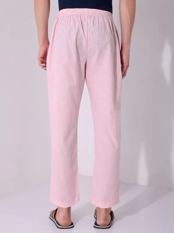 Men’s_Solid_Pink_Pure_Cotton_Pajama_|_Comfortable_Loungewear_&_Casual_Pants_with_Drawstring