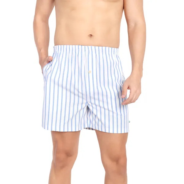Mens_Pure_Cotton_Boxer_Shorts_Blue_Stripes