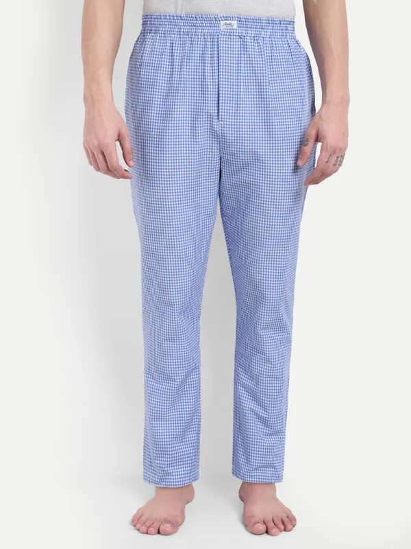 Mens_Pure_Cotton_Pajama_Blue_Check
