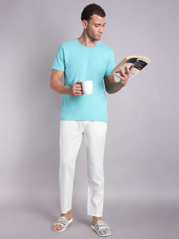 Mens_Off_White_Self_Designed_White_Pajama
