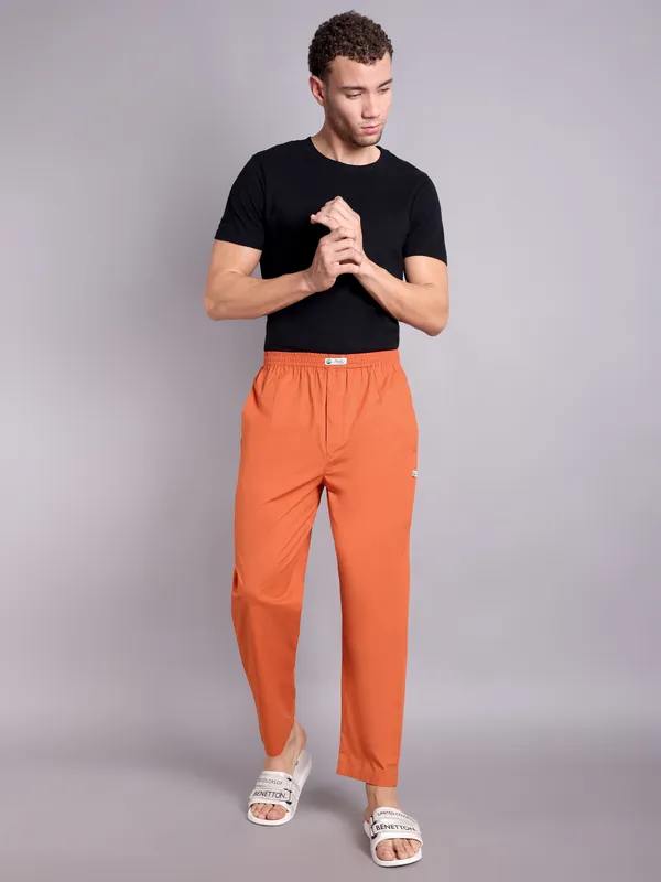 Mens_Orange_Solid_Modern_Realxed_Pajama