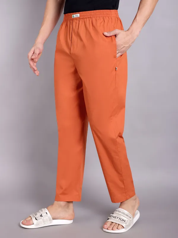 Mens_Orange_Solid_Modern_Realxed_Pajama