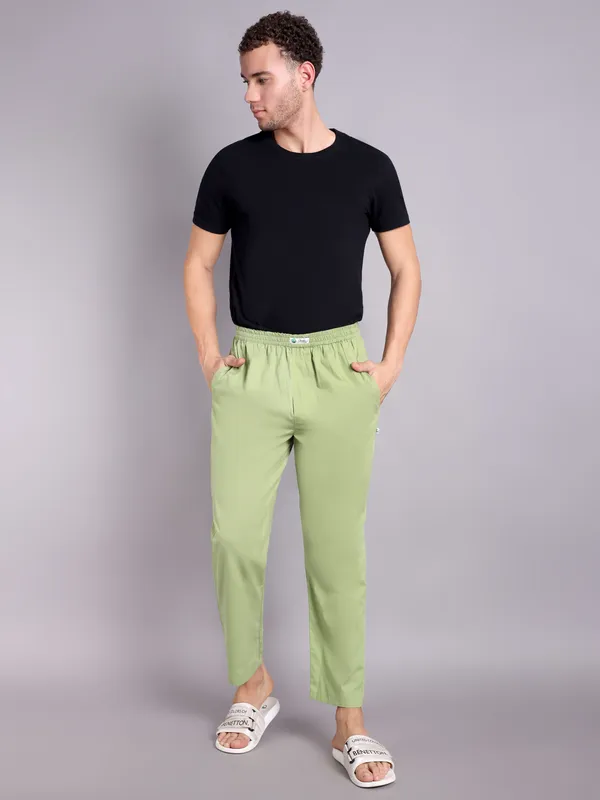 Mens_Sage_Green_Solid_Modern_Realxed_Pajama