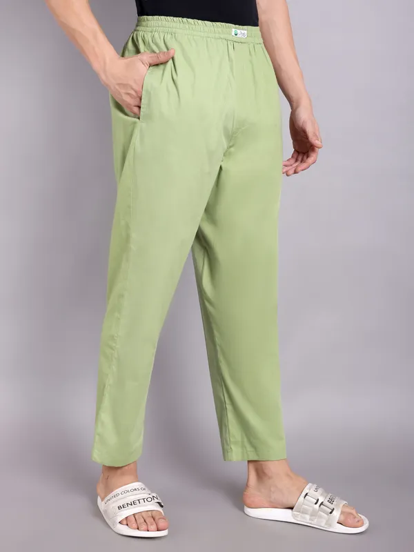 Mens_Sage_Green_Solid_Modern_Realxed_Pajama