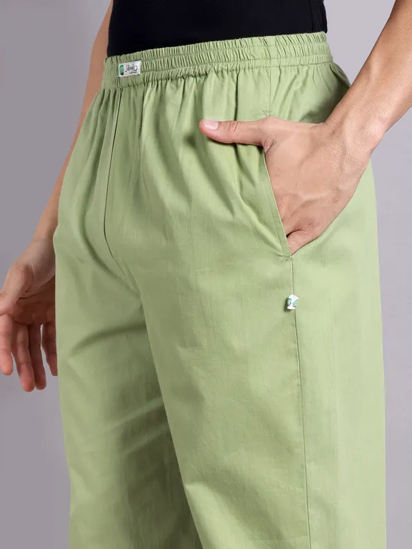 Mens_Sage_Green_Solid_Modern_Realxed_Pajama