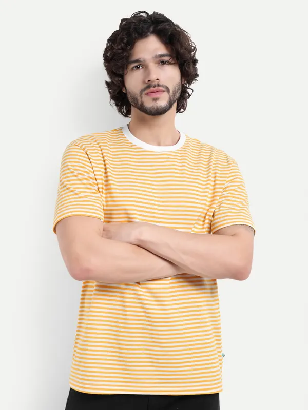 Mens_Striped_Pure_Cotton_T_shirt_with_Contrast_Rib