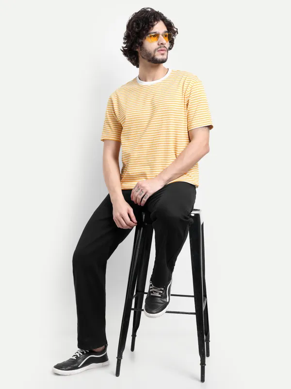 Mens_Striped_Pure_Cotton_T_shirt_with_Contrast_Rib