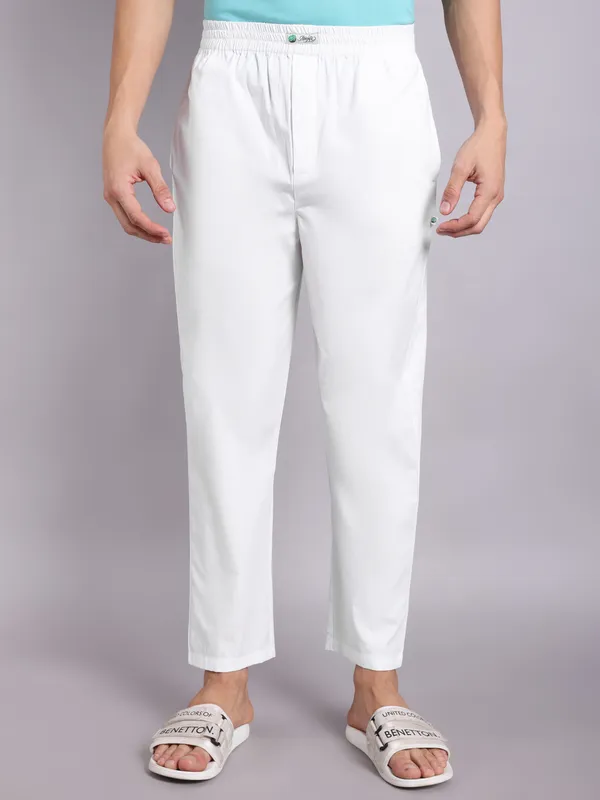 White_Mens_Pure_Cotton_Pajama