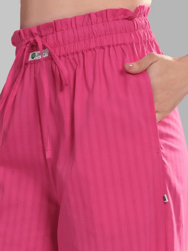 Women’s_Pink_Wide-Leg_Palazzo_Pants_|_Cotton_Lounge_Pants_with_Elastic_Waist_&_Pockets_|_Comfortable_Home_Wear/Loungewear/Sleepwear_Bottoms