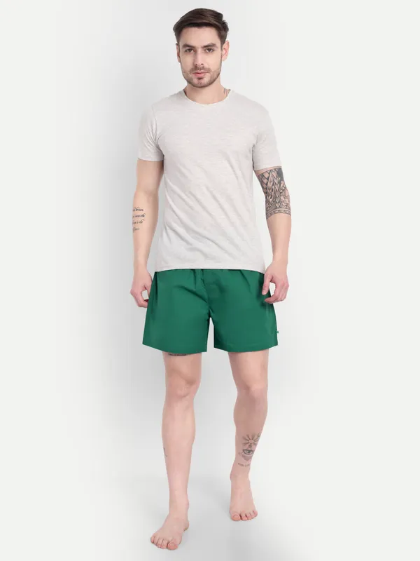 Green_Solid__Boxer_Shorts_For_Men
