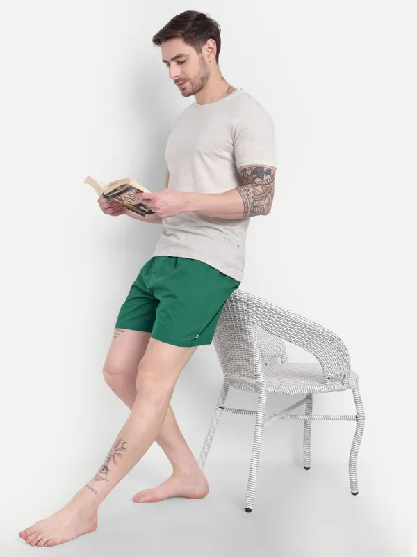 Green_Solid__Boxer_Shorts_For_Men
