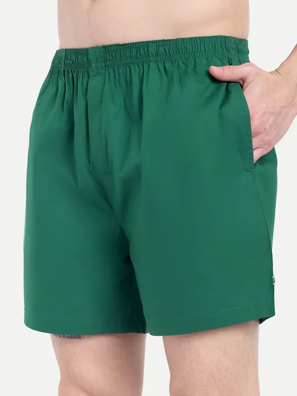 Green_Solid__Boxer_Shorts_For_Men