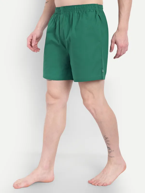 Green_Solid__Boxer_Shorts_For_Men