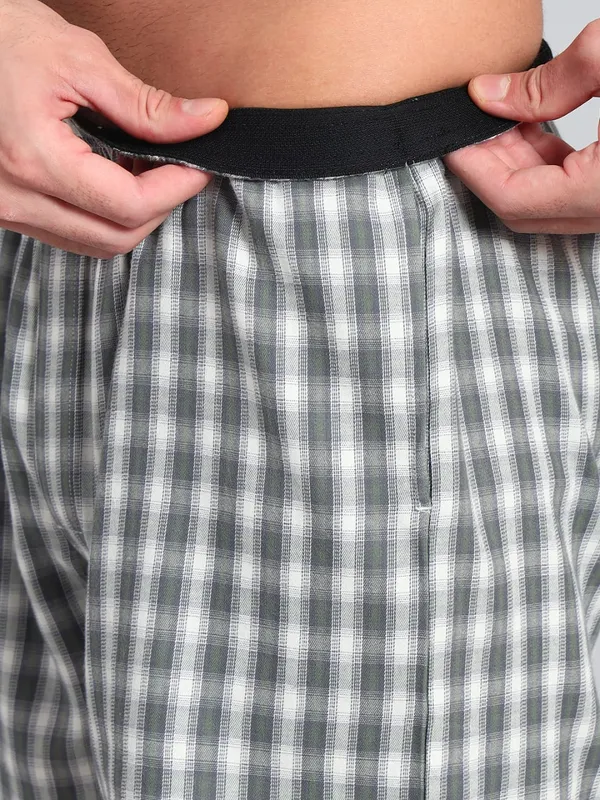 Dark_Olive_Check_Modern_Relaxed_Boxer_Shorts_For_Men