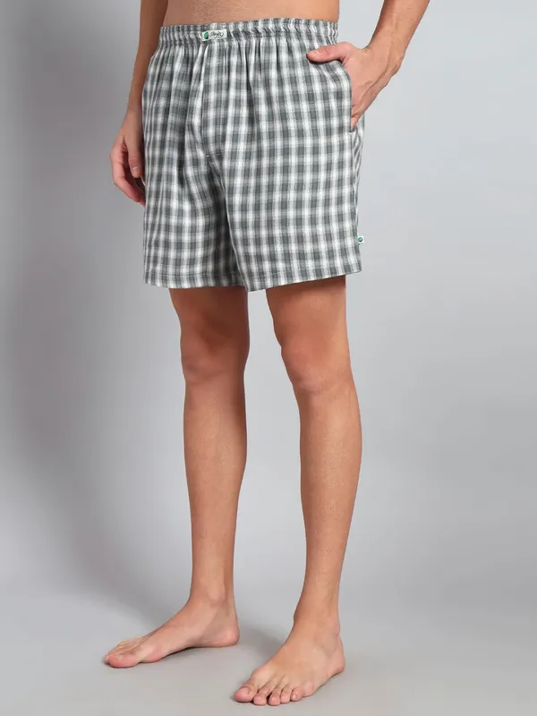 Dark_Olive_Check_Modern_Relaxed_Boxer_Shorts_For_Men