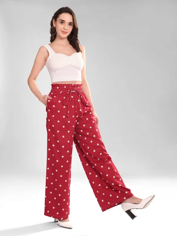 Women's_Red_Polka_Dot_Pajama_|_Soft_Pure_Cotton_|_Relaxed_Fit_with_Pockets