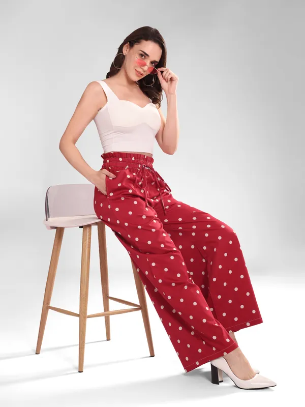 Women's_Red_Polka_Dot_Pajama_|_Soft_Pure_Cotton_|_Relaxed_Fit_with_Pockets