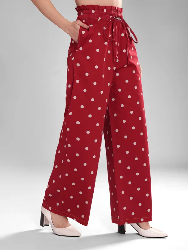 Women's_Red_Polka_Dot_Pajama_|_Soft_Pure_Cotton_|_Relaxed_Fit_with_Pockets
