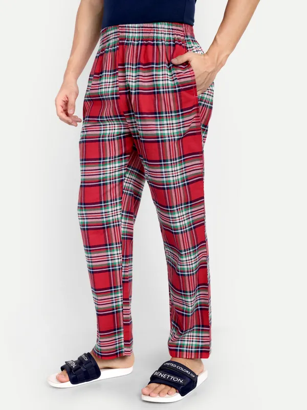 Multicolor_Red__Check_Pure_Cotton_Modern_Relaxed_Pajama_For_Men