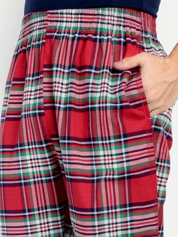 Multicolor_Red__Check_Pure_Cotton_Modern_Relaxed_Pajama_For_Men