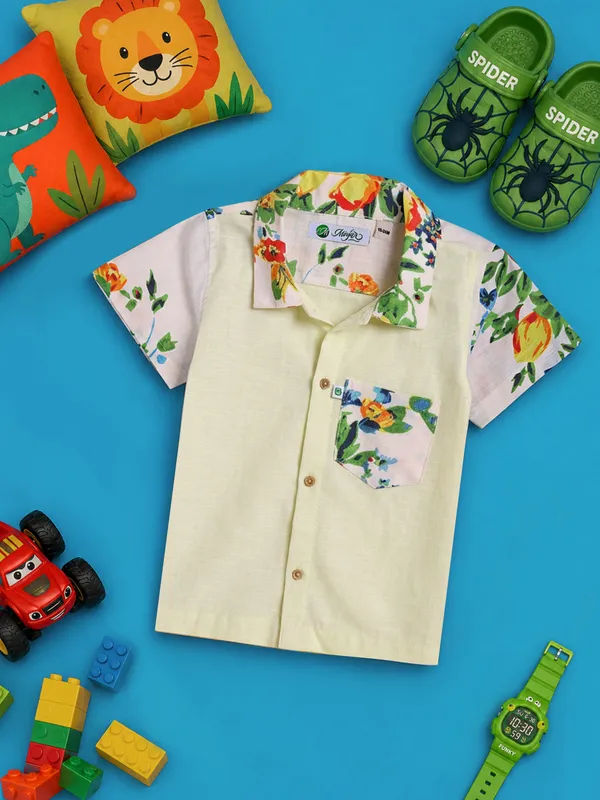 Minjar_Little_Citrus_Pop_Cotton_Shirt