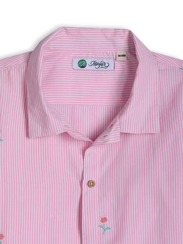 Minjar_Kids_Cotton_Shirt_for_Boys__(0–3_Years)_|_Soft,_Breathable_&_Comfortable_|_Half_Sleeve_Casual_Shirt
