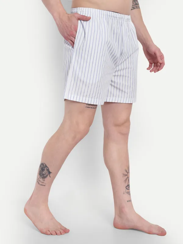 Pack_of_2_Men's_Pure_Cotton_Boxer_Shorts,_Regular_Fit,_Light_Blue,_Elastic_Waist