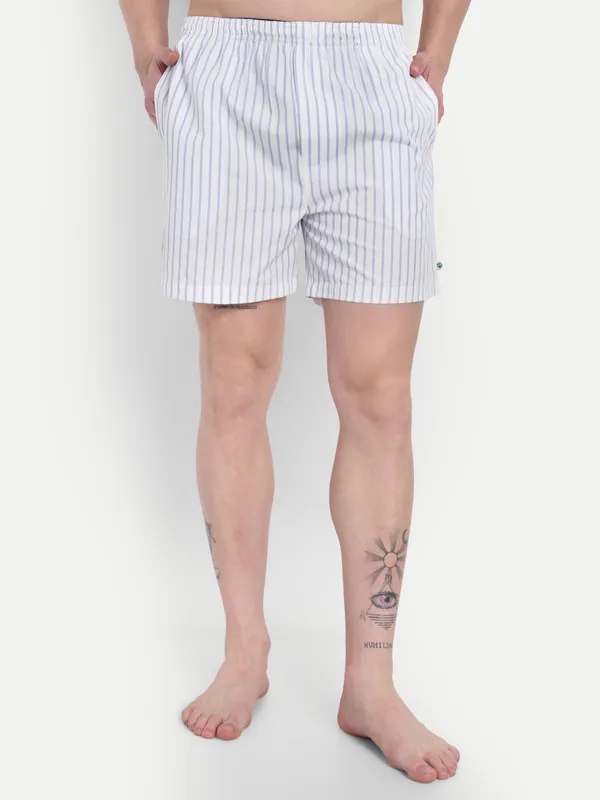 Pack_of_2_Men's_Pure_Cotton_Boxer_Shorts,_Regular_Fit,_Light_Blue,_Elastic_Waist