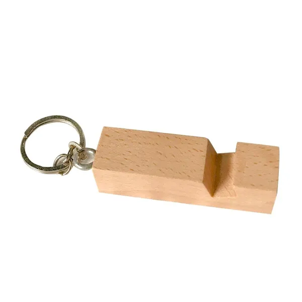 Brown_Non-CustomizableWooden_Keychain_Mobile_Holder