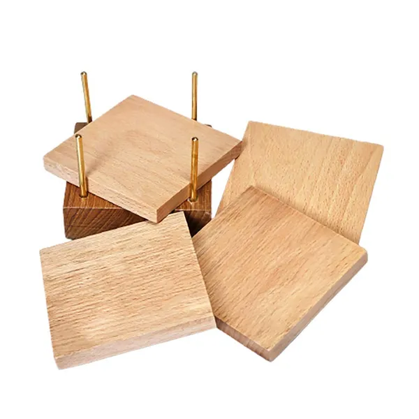 Beige_Non-Customizable_Pure_Wooden_Coaster_In_Square_Shape_With_Coaster_Holder_(Set_Of_4)