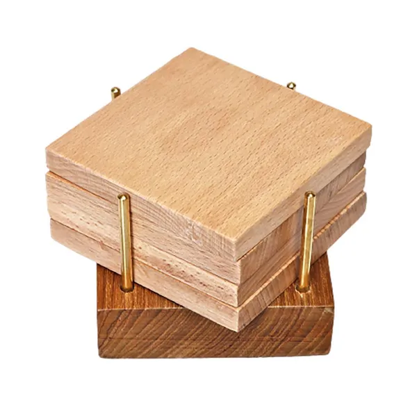 Beige_Non-Customizable_Pure_Wooden_Coaster_In_Square_Shape_With_Coaster_Holder_(Set_Of_4)