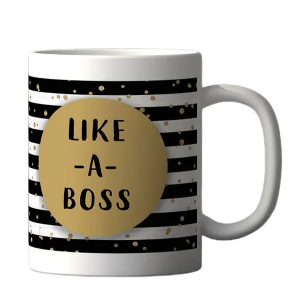 Non-Customizable_White_Like_A_Boss_Printed_Coffee_Mug