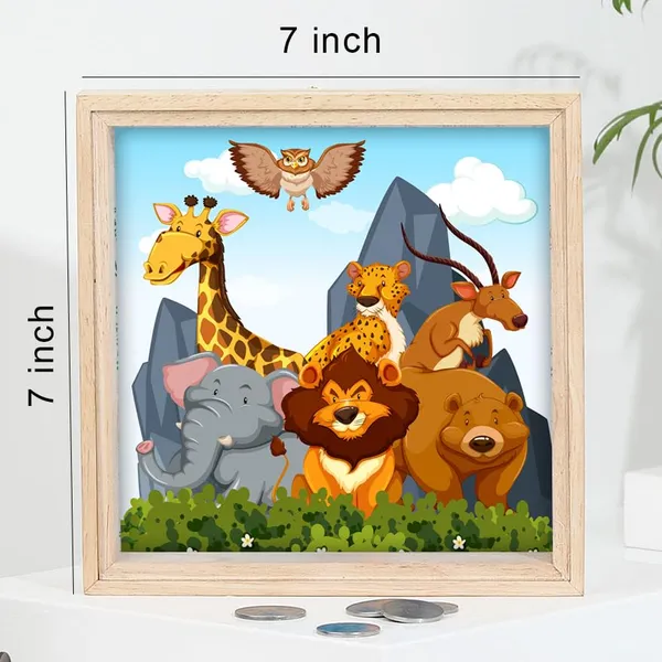 Multicolor_Non-Customizable_Wooden_Transparent_Money_Bank