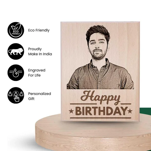 Brown_Engraved_Happy_Birthday_Wooden_Customizable_Photo_Frame_With_Custom_Text_(6_X_4_In)