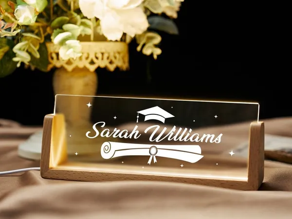 Brown_Customizable_Led_Desk_Name_Plate_With_Holder_For_Office