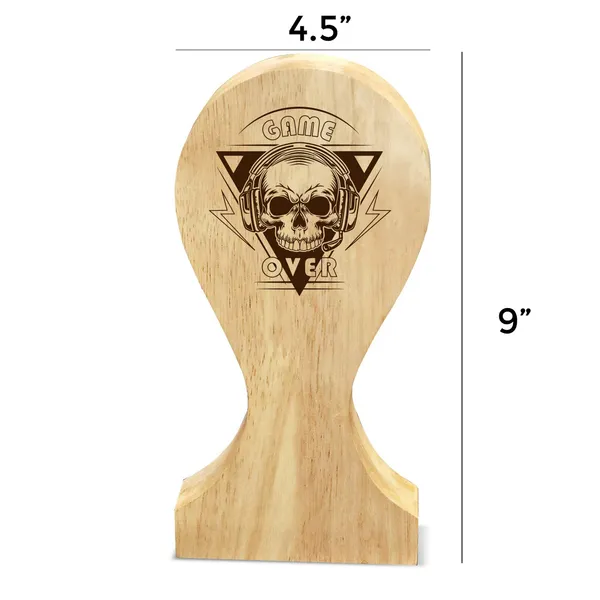 Brown_Non-Customizable_Wooden_Game_Over_Design_Headphone_Holder