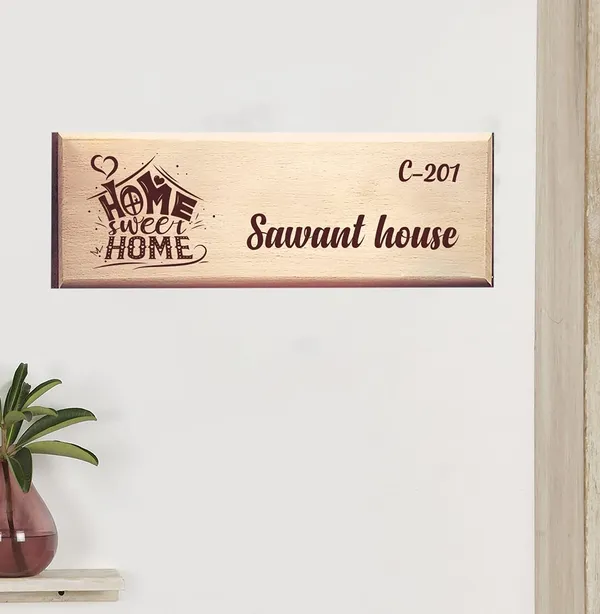 Brown_customizable_Wooden_Home_Sweet_Design_Engraved_Nameplate_(11_X_4_In)