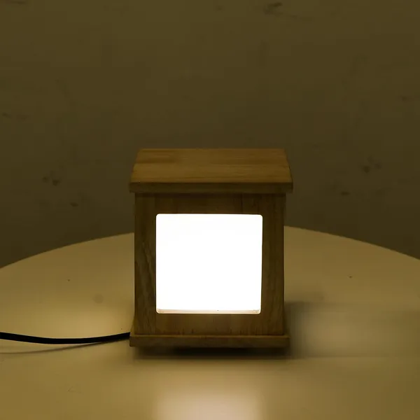 Non-Customizable_Brown_Wooden_Led_Lamp_(4_X_4_X_4_In)