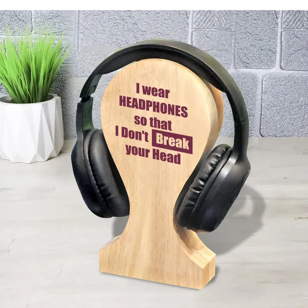 Brown_Non-Customizable_Wooden_Headphone_Holder_With_Quirky_Message