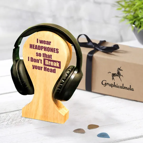 Brown_Non-Customizable_Wooden_Headphone_Holder_With_Quirky_Message