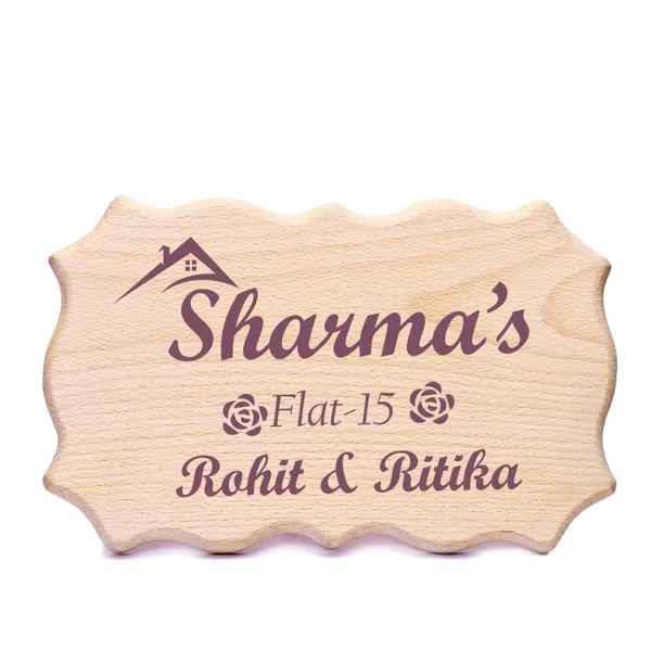 Brown_customizable_Wooden_Engraved_Nameplate_With_Wave_Design_(Can_Be_Personalized_With_Indian_Rose_Design)__(11_X_7_In)